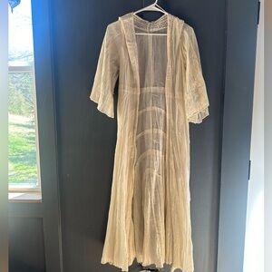 Free People Duster - M - Cream